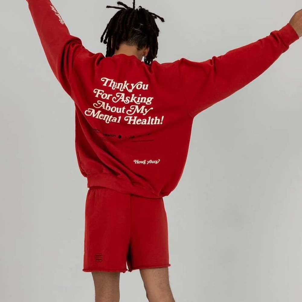 The Mayfair Group Mental Health Awareness Oversized Graphic Sweatshirt- Unisex